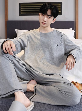 特大码睡衣男士200斤春秋冬季胖GG纯棉长袖家居服套装240斤5XL6XL
