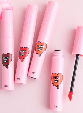 卡卡 韩国3ce纹身唇釉 滋润持久不沾杯口红橙红色#yayornay染唇液