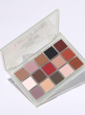 ucanbe十五色眼影盘暗赤陶红棕色系全哑光大地色日常妆橄榄皮天菜