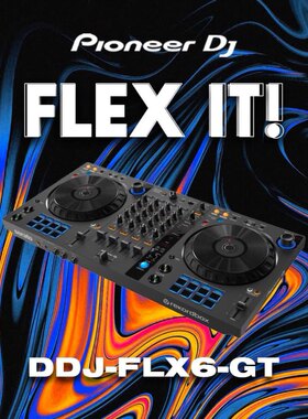 Pioneerdj先锋DDJ-FLX6-GT控制器DJ打碟机正品国行的全国联保一年