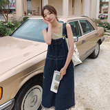 大货已出!!!2023年新款大码牛仔背带裙女宽松高腰1622-P95-K148，女装连衣裙，浙宝179
