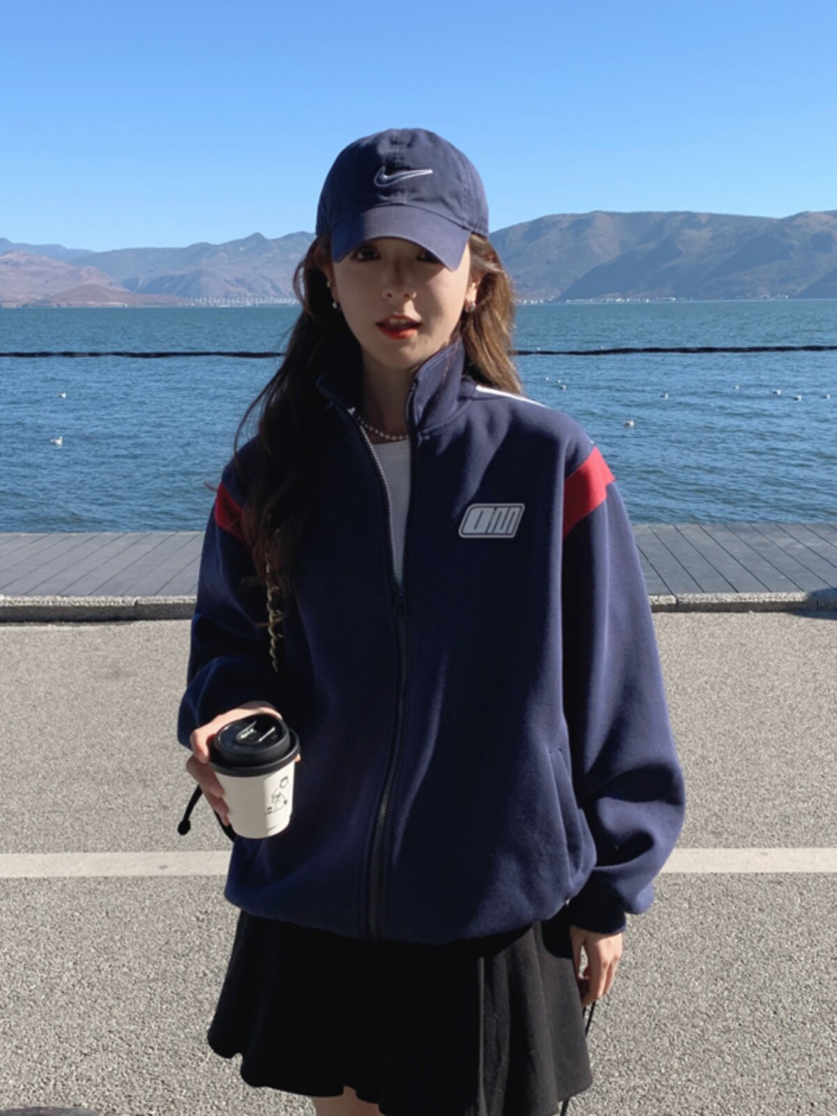 已固色加厚2023秋季新款撞色棒球服休闲外套女潮1639-P135-K198,女装短外套,浙宝179