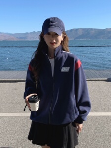 已固色加厚2023秋季新款撞色棒球服休闲外套女潮1639-P135-K198图片