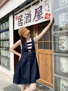 背带裤女夏季2023可盐可甜宽松休闲蝴蝶结连体裤 1630-P110-K158图片