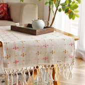 田园餐桌长条桌旗布艺电视柜盖布简约茶几垫子鞋 柜斗柜餐边柜盖巾