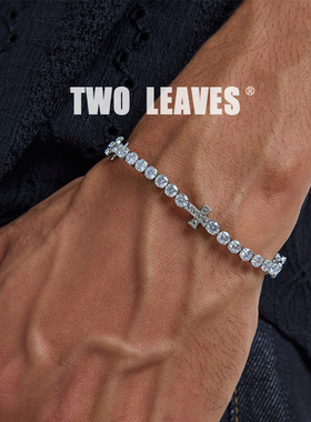 TWOLEAVES十字架网球手链