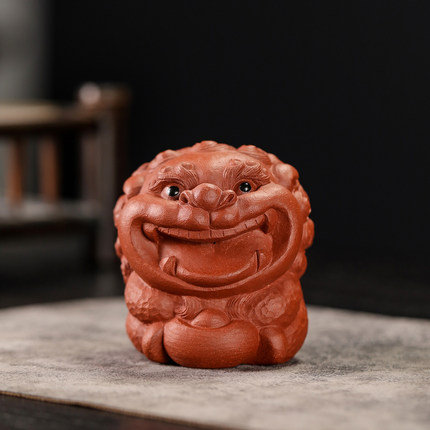 小懒匠赵永辉紫砂茶宠摆件雕塑摆件 笑口常开瑞狮 事事如意狮子