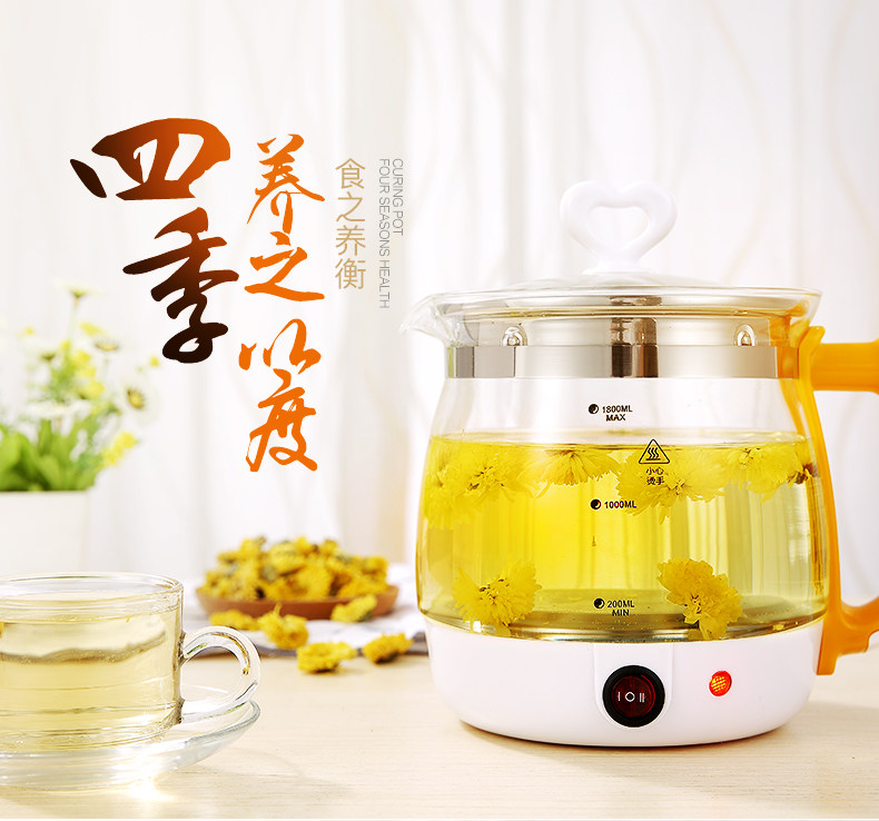 韩派养生壶1.8L全自动加厚玻养生壶/煎药壶/养生