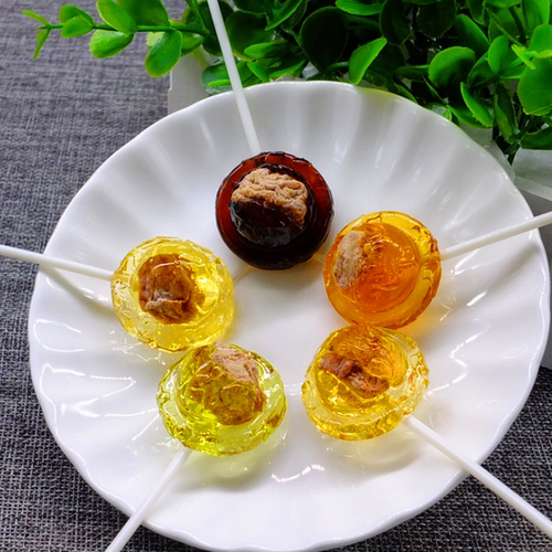 酸甜爽怀旧趣味黑糖话梅心棒棒糖