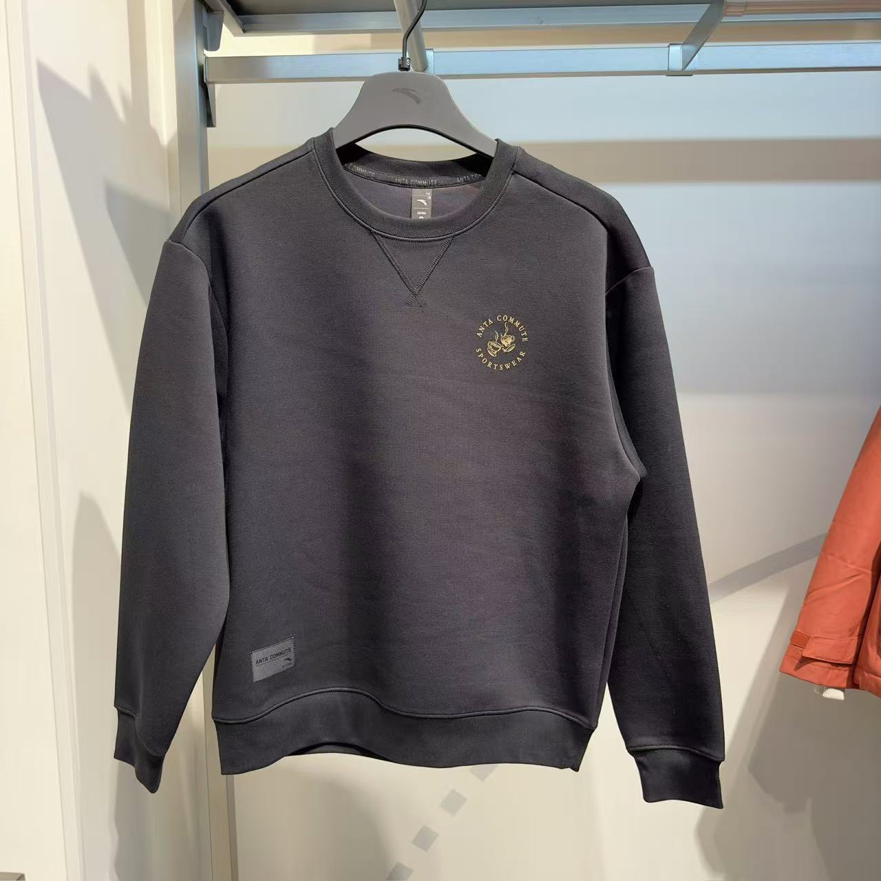 安踏男士春季休闲运动针织卫衣