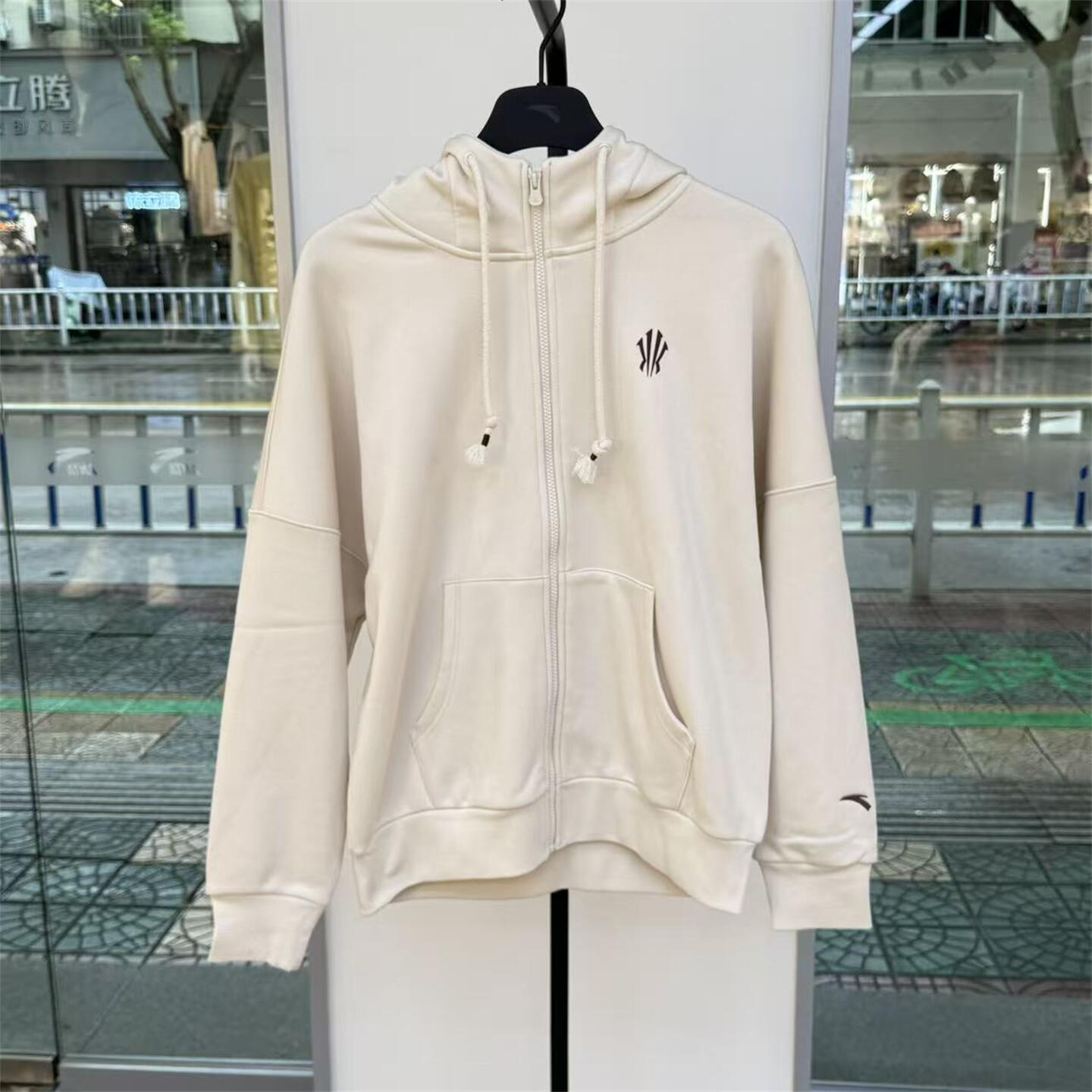 安踏男士冬季加绒保暖针织运动