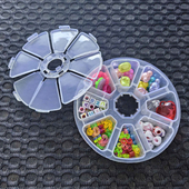 透明多格收纳盒DIY配件整理盒分格储物盒套装 diy制作材料包