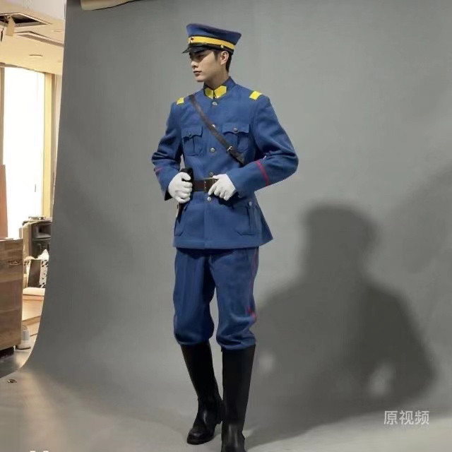 民国风婚纱摄影高端套装北洋军阀军统服装少帅气同款衣服大帅套装图片