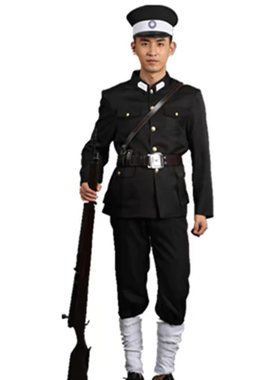 高端定制舞台表演服巡捕房服装民国时期二狗子话剧服巡警特务套装