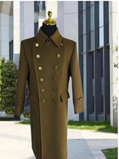 民国少帅同款长款男装羊绒大衣秋冬季防寒保暖外套87款执勤安保