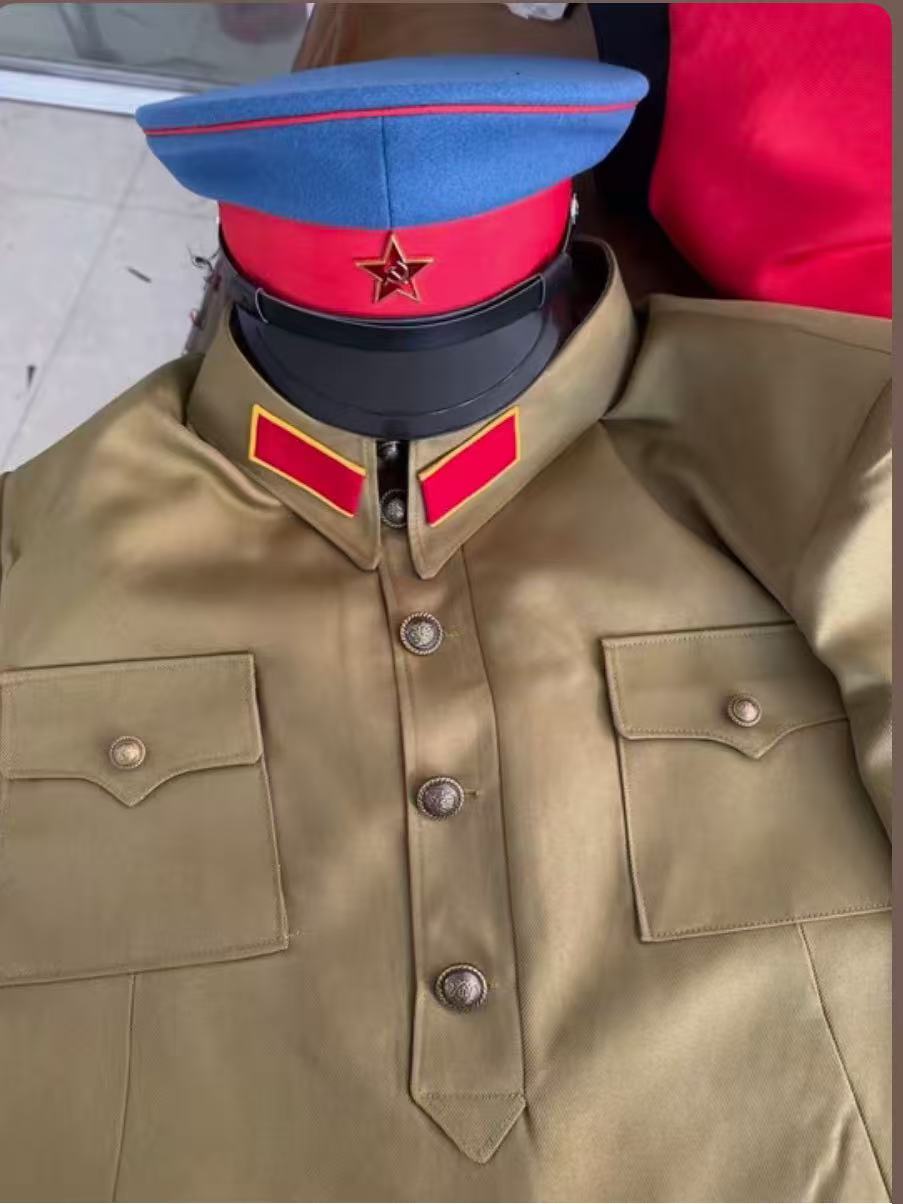 苏联红军演出服苏联政委服装学校演出舞台话剧苏联士兵舞台服高端