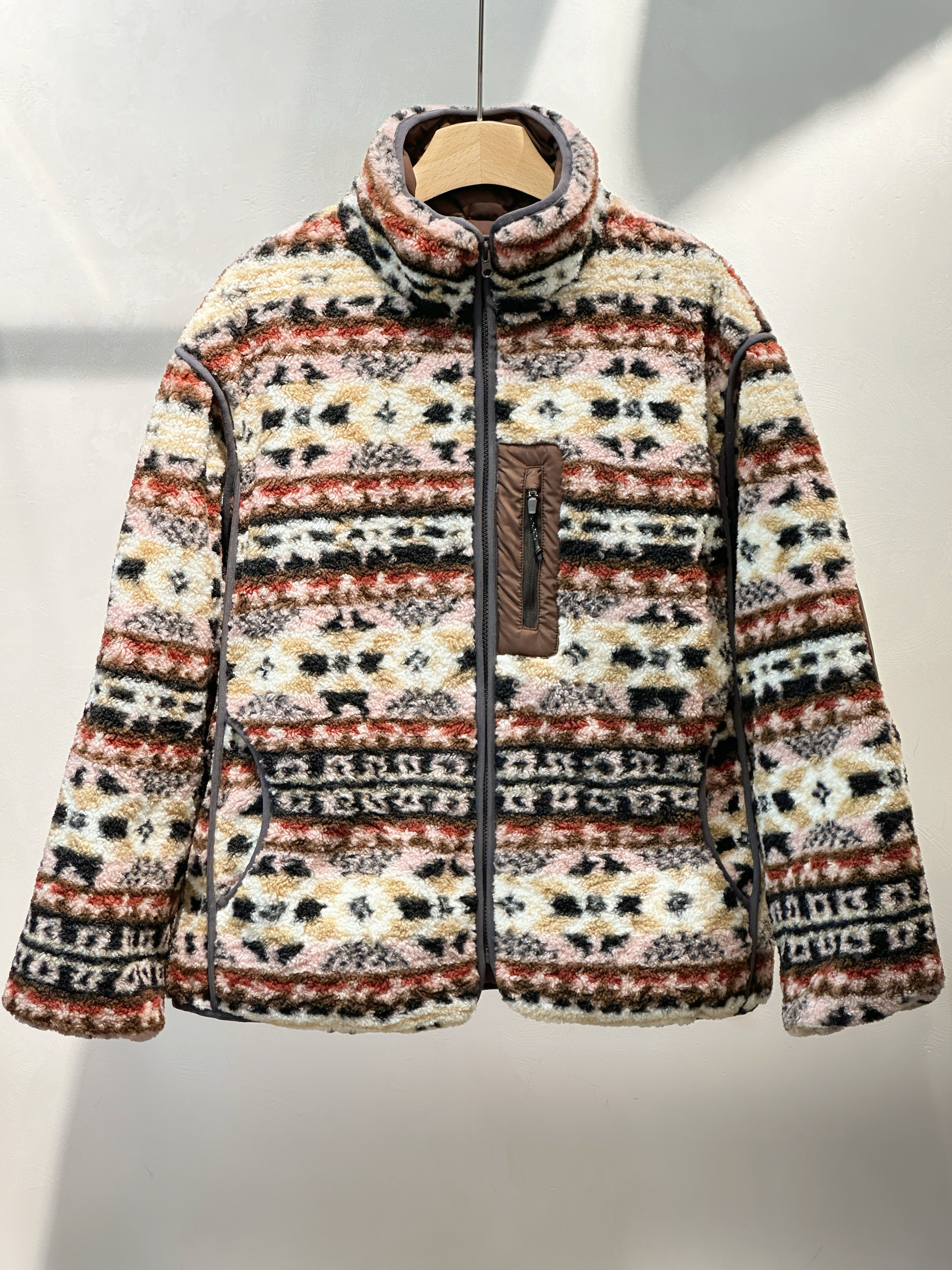 轻奢年轻又时髦 巨好看的费尔岛羊毛摇粒绒鹅绒服厚外套,女装/女士精品,羽绒服,淘宝优惠券,粉丝福利购,淘宝优惠卷