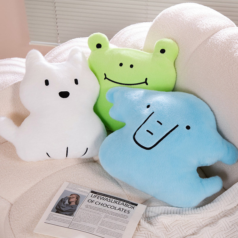 可爱毛绒玩具小狗大象青蛙抱枕公仔超软靠垫摆件女生节日礼物,居家布艺,靠垫/抱枕,淘宝优惠券,粉丝福利购,淘宝优惠卷