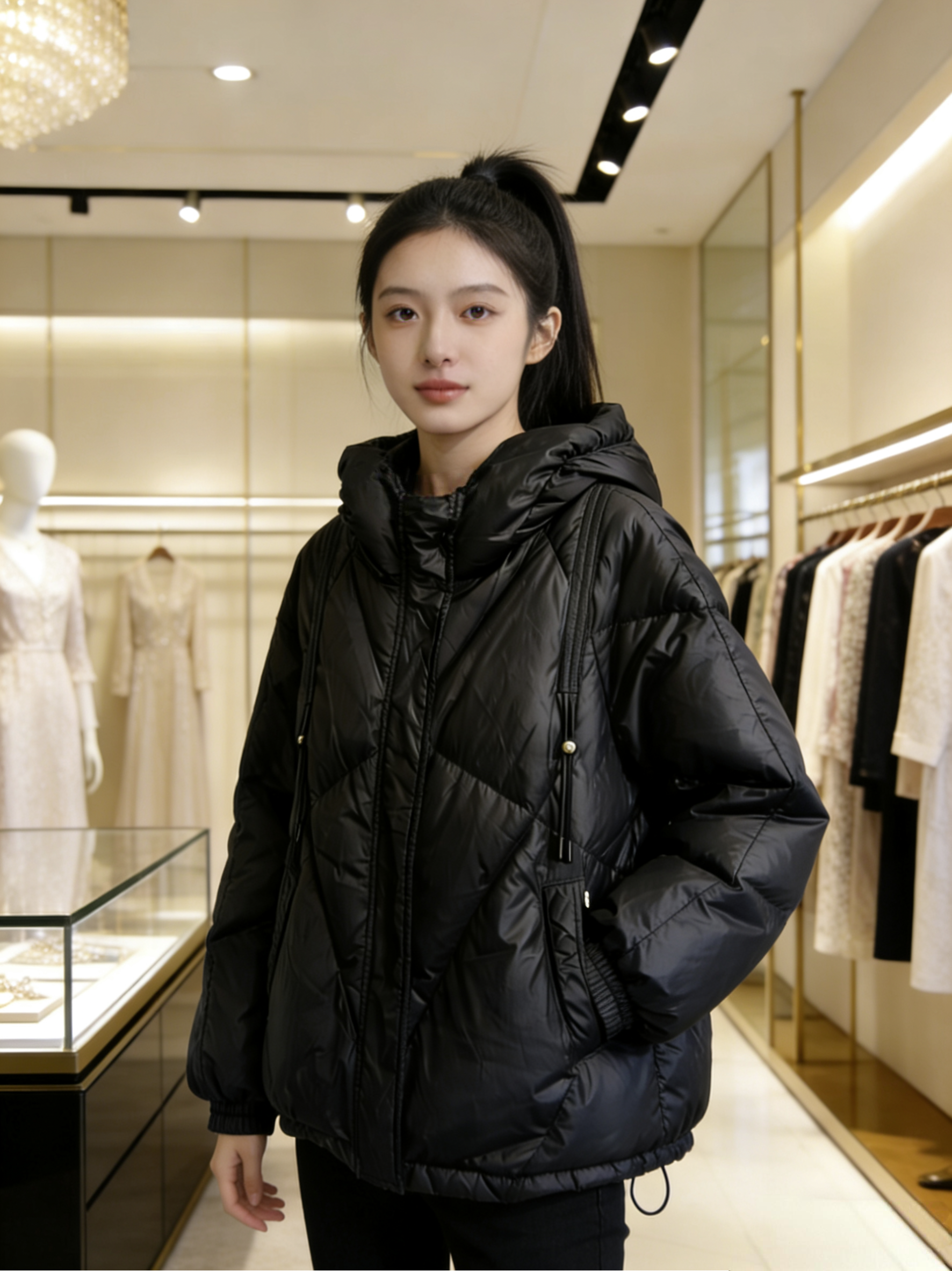 女士精品90白鸭绒羽绒服高端大气简约时尚国际范,女装/女士精品,羽绒服,淘宝优惠券,粉丝福利购,淘宝优惠卷