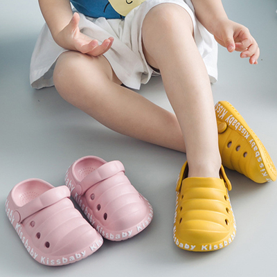 暖优儿童拖鞋夏季外穿男女孩专用浴室内洗澡eva防滑包头2025新款
