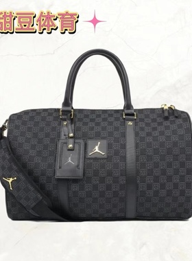 AJ棋盘格老花手提包水桶包斜挎包 FJ6787