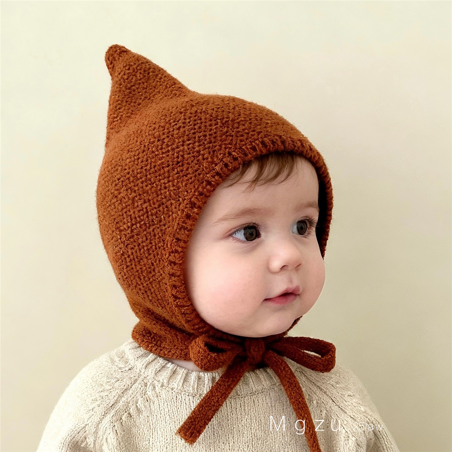 婴儿可爱尖尖精灵帽保暖舒适护耳