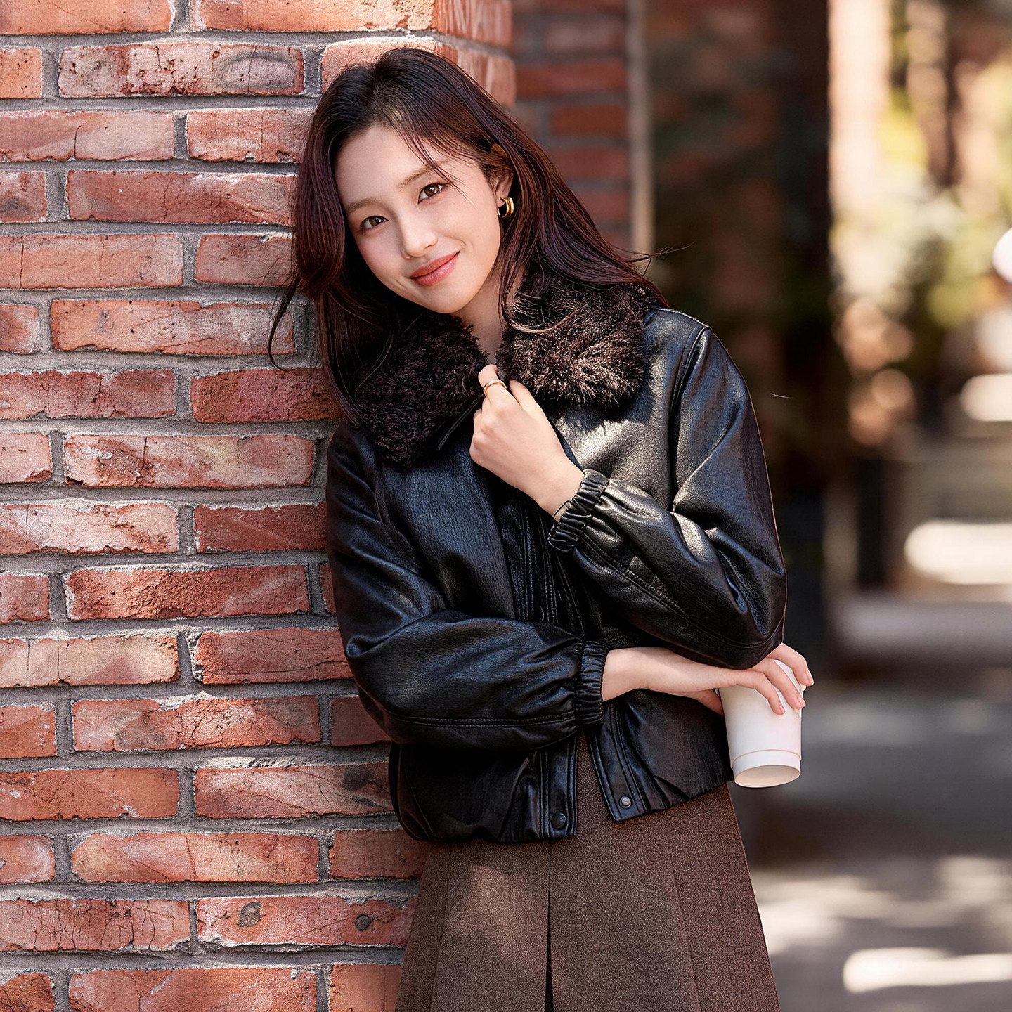 加绒加厚PU皮衣外套女2026年秋冬新款小个子洋气保暖棉服棉袄夹克