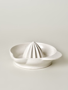 手动榨汁陶瓷沙釉粗陶榨汁引流碗13 15cm水果压汁微瑕@4