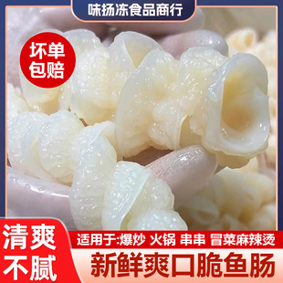 新鲜现取爽口脆肠鲨鱼肠鲜鱼胶深海肚丝鱼肠火锅烤串鲨鱼肚沙鱼杂