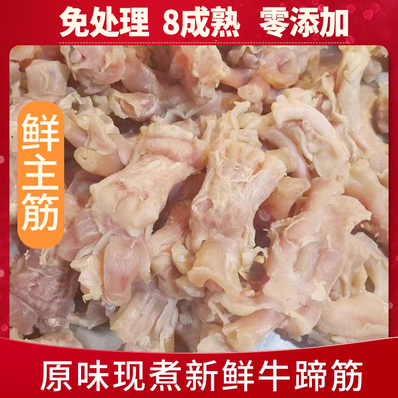 现煮新鲜牛蹄筋1斤2斤原味牛杂纯牛筋牛蹄牛肉牛板筋烧烤串串食材