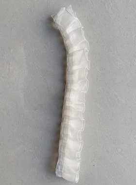 蕾丝花边辅料 手工diy辅料 泡芙花拖鞋材料白色花边 泡芙花大珠子