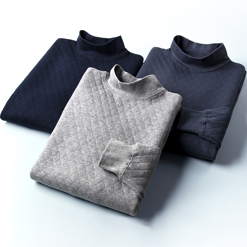 中老年人三层爸爸夹棉保暖内衣