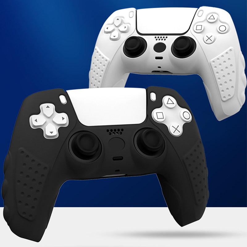 좋은 가치 PS5 핸들 보호 커버 플레이 스테이션 컨트롤러 P5 핸들 실리콘 커버 소프트 커버 주변 액세서리
