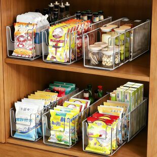 调料收纳盒可伸缩整体橱柜内袋装香料包整理盒厨房分格调味瓶罐置