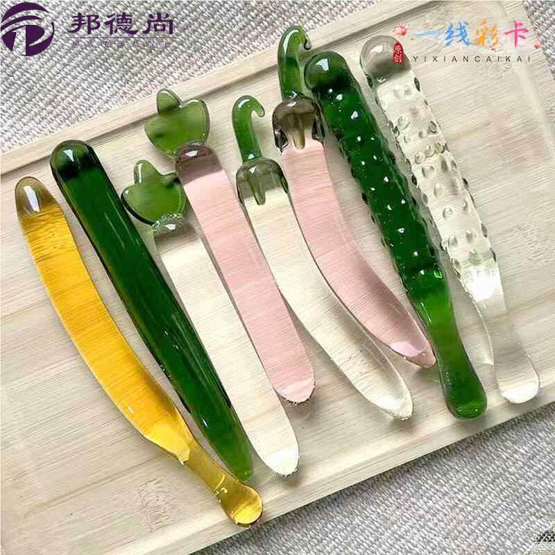 真假水果蔬菜模型玻璃大小苦青黄瓜茄子店铺厨房装饰摆饰玩道具