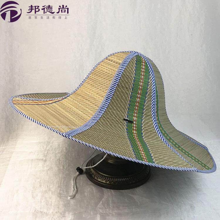 草编夏凉帽钓鱼帽遮阳大帽檐防嗮帽农民帽采茶草帽文艺复古薄款