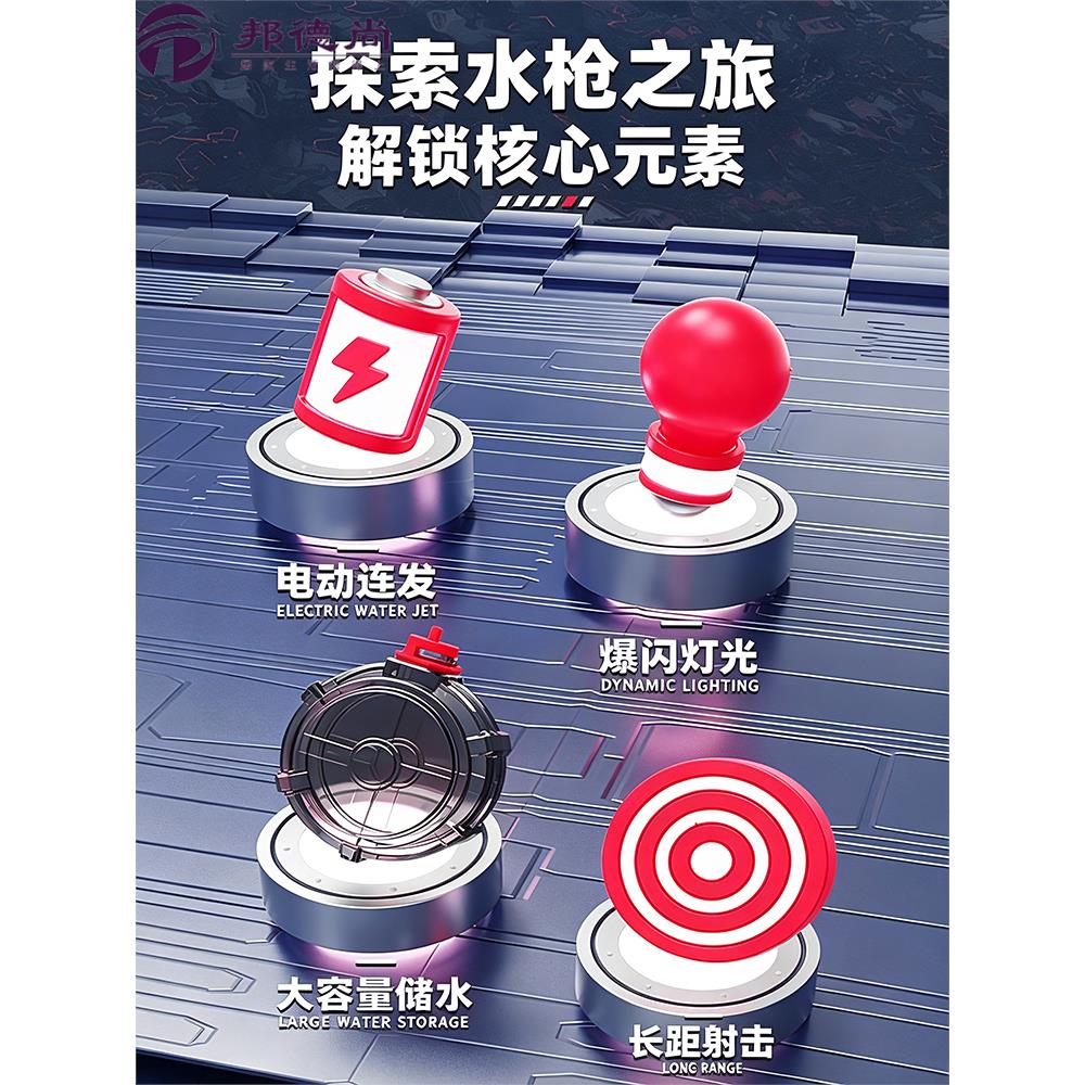 女孩电动儿童水枪女生可爱全自动连发玩具2026新款网红喷水呲水枪