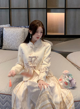 thepinkpo新中式羊毛双面呢外套