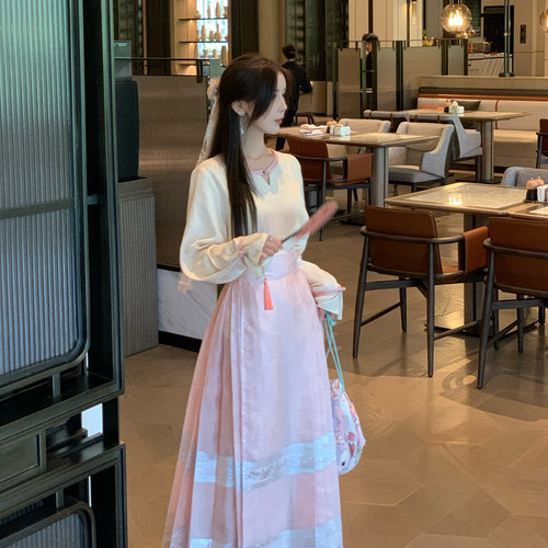 thepinkpo新中式马面裙套装