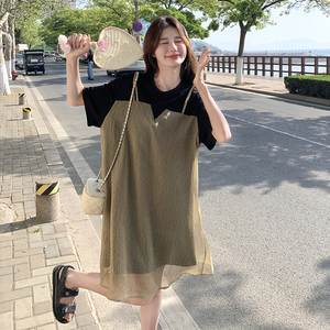 现货 好款  假两件不挑人连衣裙 2C369-6161P115K165图片