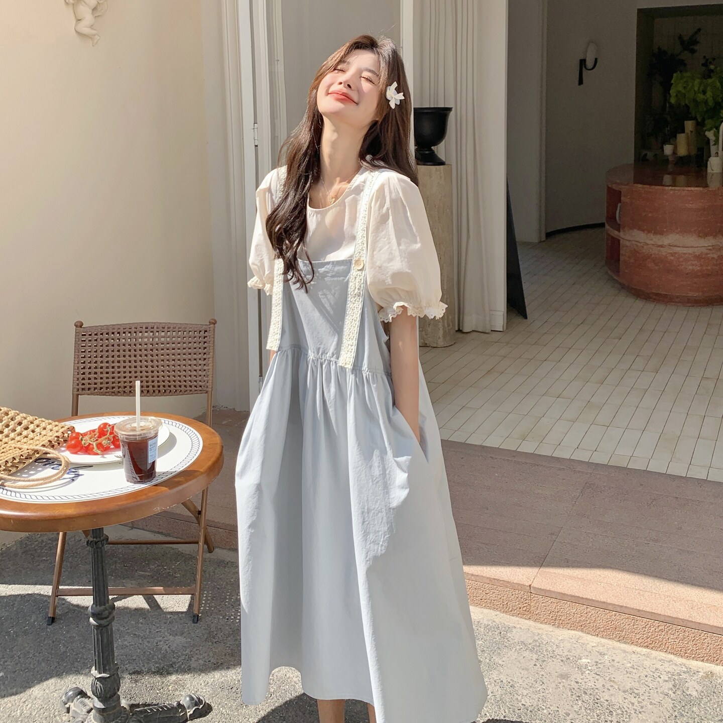 现货新款T+背带裙两件套2C369-6280P165K238，女装连衣裙，浙宝271