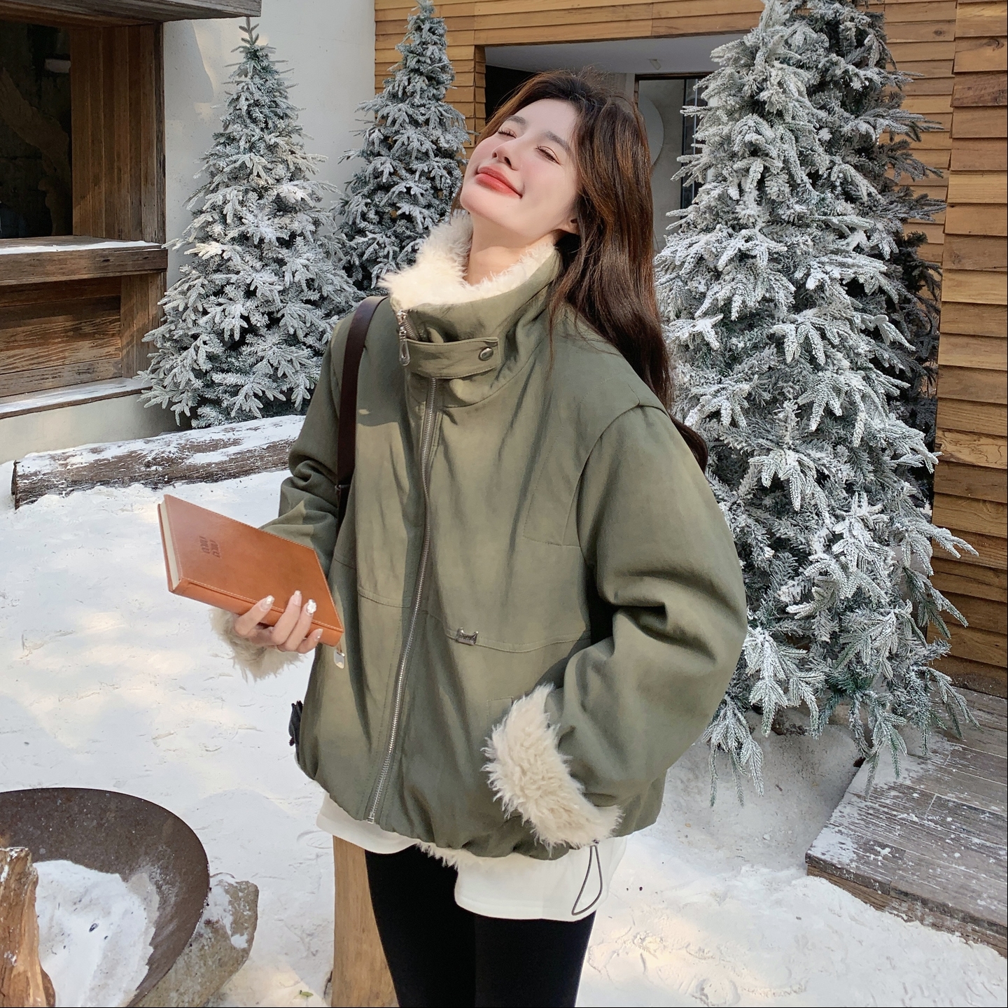 现货271-9280P195K288新款夹克皮毛一体，女装短外套，浙宝271