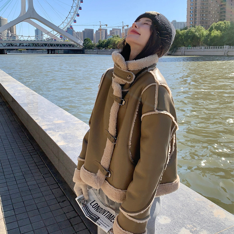 现货有货主推款推荐皮毛一体短外套271-9057-P195K288,女装短外套,浙宝271