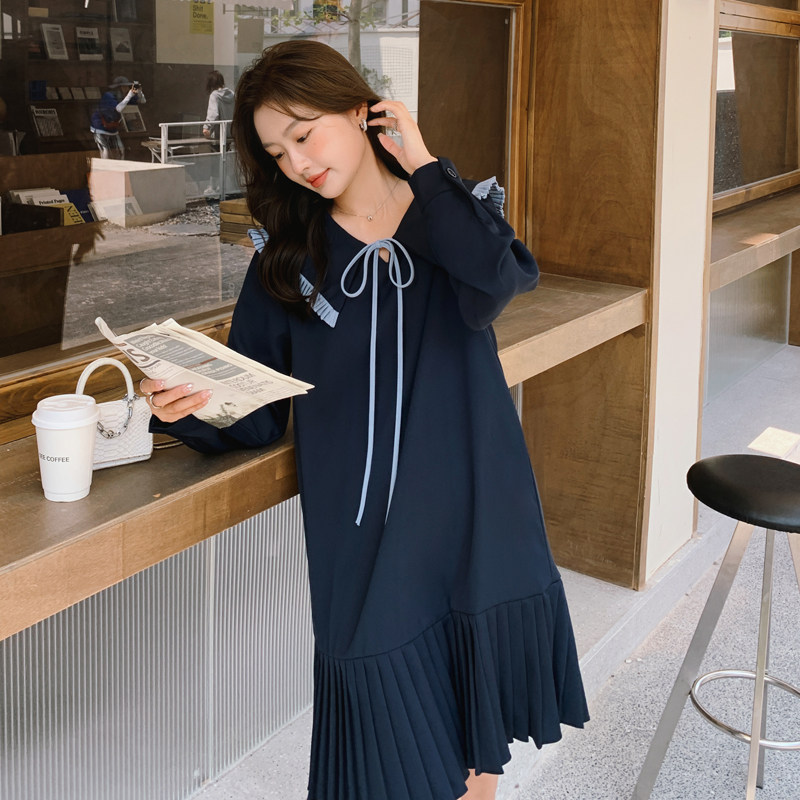 现货学院风早秋小个子不挑人宽松连衣裙271-7203-P115控168，女装连衣裙，浙宝271