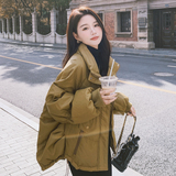 奶咖色短款羽绒服女冬季2024新款韩版显瘦保暖高级感今年爆款皮衣，女装羽绒服，浙宝271