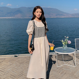 现货【数据款】不挑人泡泡袖假两件连衣裙2C369-6007-P115K168，女装连衣裙，浙宝271