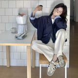 韩系穿搭小个子短款工装外套女2025春季新款超火休闲百搭爆款夹克，女装短外套，浙宝271
