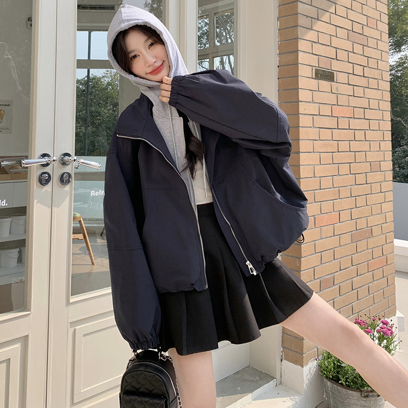 【学院风外套】新品现货韩系减龄休闲拼接外套271-8131P155K218,商品下架区,浙宝271