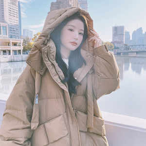 棉服韩系加厚外套女冬季2024新款宽松显瘦设计感连帽炸街棉衣棉袄图片
