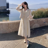 现货春夏过渡主推款新款连衣裙+马甲两件套271-8158P165K228，女装连衣裙，浙宝271